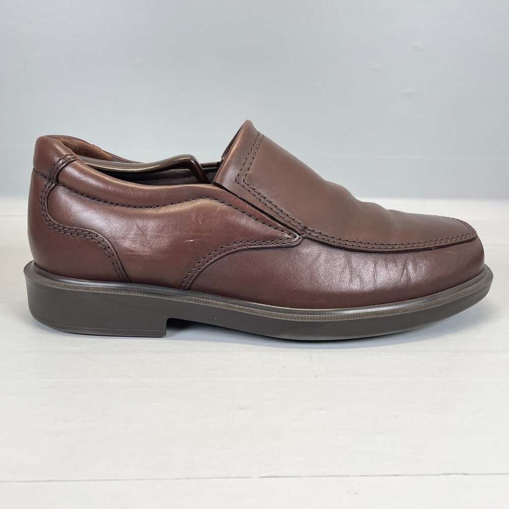 SAS Diplomat Loafers Mens Size 9 Wide Brown Leather Comfort Slip On Dress Shoes